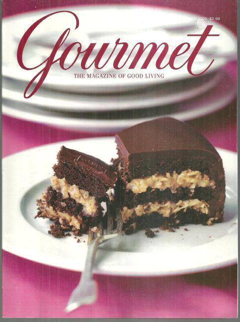 Gourmet Magazine March 2000 German Chocolate Cake on the Cover/Maya Angelou