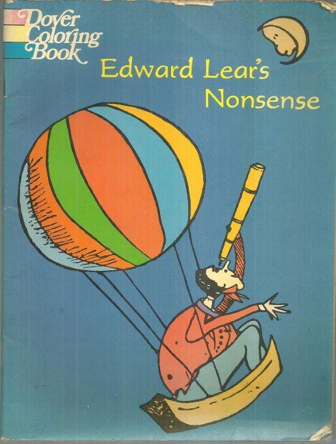 Edward Lear's Nonsense Book a Dover Coloring Book 1971 Unused
