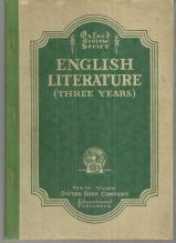 English Literature (Three Years) by K. W. Wright 1927 Oxford Review Series
