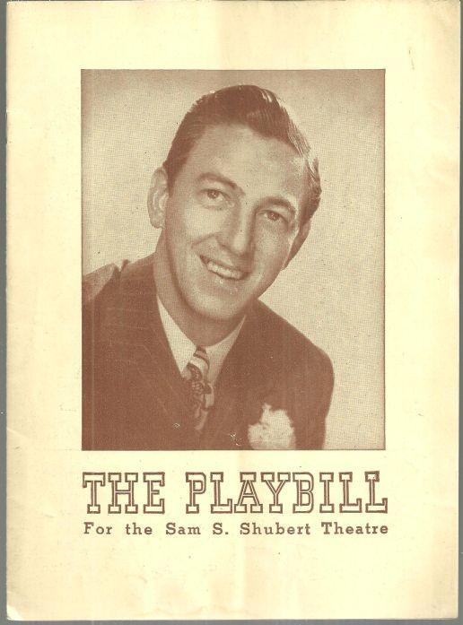 Playbill Ray Bolger in Rodgers and Hart's New Musical Comedy By Jupiter 1943