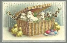 Victorian Trade Card For The Geo. H. Knollenberg Co. Richmond, Indiana Easter