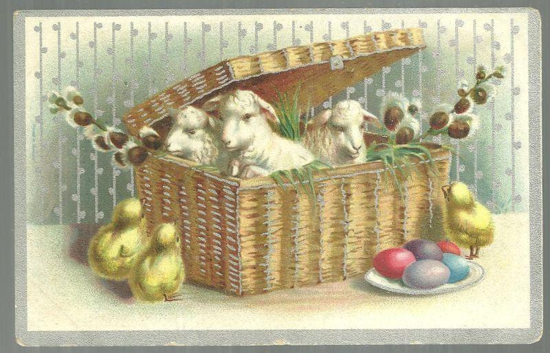 Victorian Trade Card For The Geo. H. Knollenberg Co. Richmond, Indiana Easter