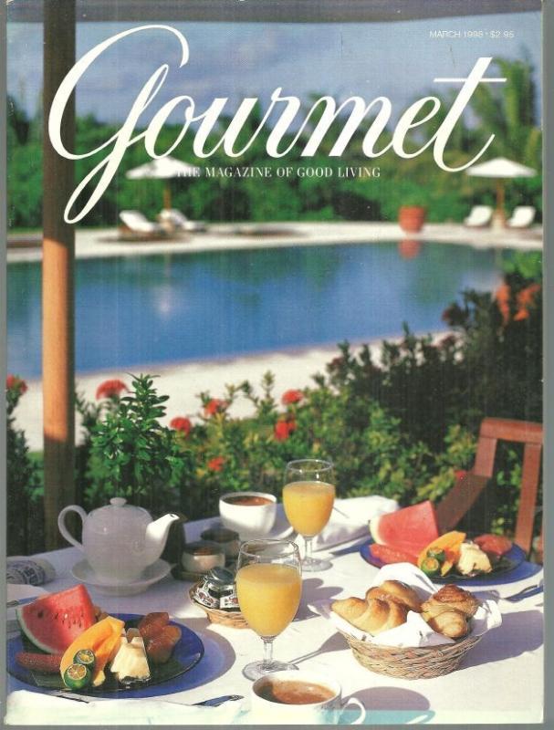 Gourmet Magazine March 1998 Resorts of the Philippines/Cheese Tasting Party