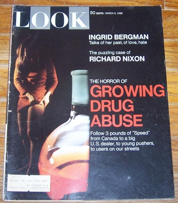 Look Magazine March 5, 1968 The Horror of Growing Drug Abuse On cover
