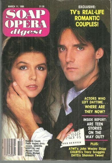 Soap Opera Digest March 11, 1986 Finola Hughes and Michael Praed on Cover