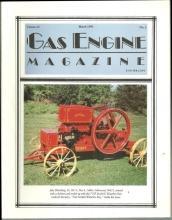 Gas Engine Magazine March 1992 7 HP Model K Waterloo Boy on Cover