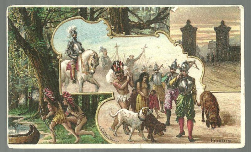 Victorian Trade Card for Arbuckle Bros. Coffee State of Florida