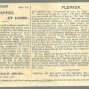 Victorian Trade Card for Arbuckle Bros. Coffee State of Florida