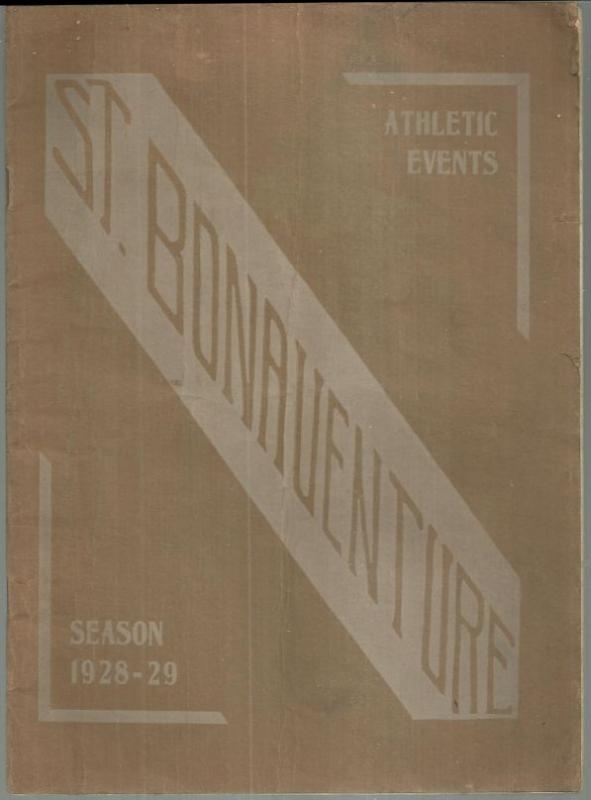 St. Bonaventure College Official Athletic Program Season 1928-1929 Football