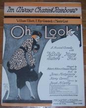 I'm Always Chasing Rainbows Oh Look starring The Dolly Sisters 1918 Sheet Music