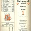 Illinois Central Gulf Railroad Missouri Division Timetable No. 1 February 1974