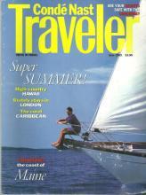 Conde Nast Traveler Magazine June 1993 Sailing the Coast of Maine on the cover