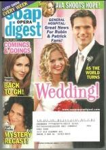 Soap Opera Digest Magazine April 22, 2008 As the World Turns Wedding on Cover