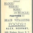 Victorian Trade Card For Hornby's Steamed Cooked Oats with Two Farmers in Field