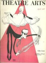 Theatre Arts Magazine April 1957 Eugene O'Neill and Jose Quintero by Hirschfeld