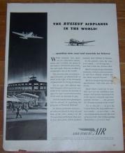 1941 Air Transport World War II Life Magazine Advertisement Save Time by Air