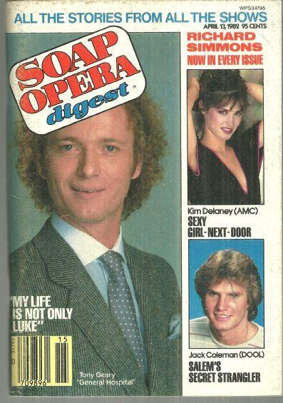 Soap Opera Digest April 13, 1982 Anthony Geary/Kim Delaney/Jack Coleman Cover