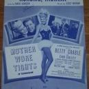 Kokomo, Indiana From Mother Wore Tights Starring Betty Grable 1947 Sheet Music