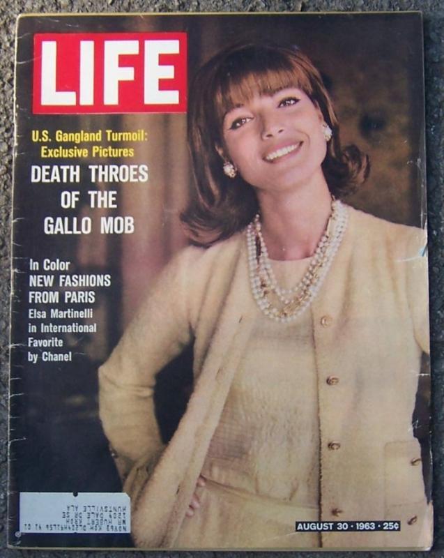Life Magazine August 30, 1963 New Fashions From Paris on cover