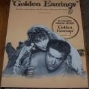 Golden Earrings Starring Ray Milland and Marlene Dietrich 1946 Sheet Music