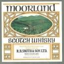 Vintage Moorland Scotch Whiskey Label with Pheasant Perth Scotland