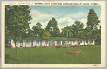 Vintage Postcard of Hanley's Grove Over-Night Rooms Cottages St. Cloud Florida