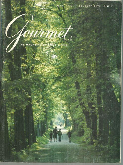 Gourmet Magazine May 1976 Bois de Boulogne on Cover/Spring Dinners
