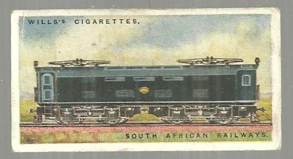 Vintage Wills' Cigarette Card for South African Railway. #45 of a Series of 50