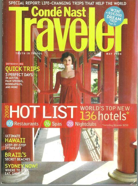 Conde Nast Traveler Magazine May 2008 Hot List/Macau/Voluntourism/Australia