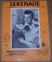 Serenade From the Movie Starring Mario Lanza and Joan Fontaine 1956 Sheet Music