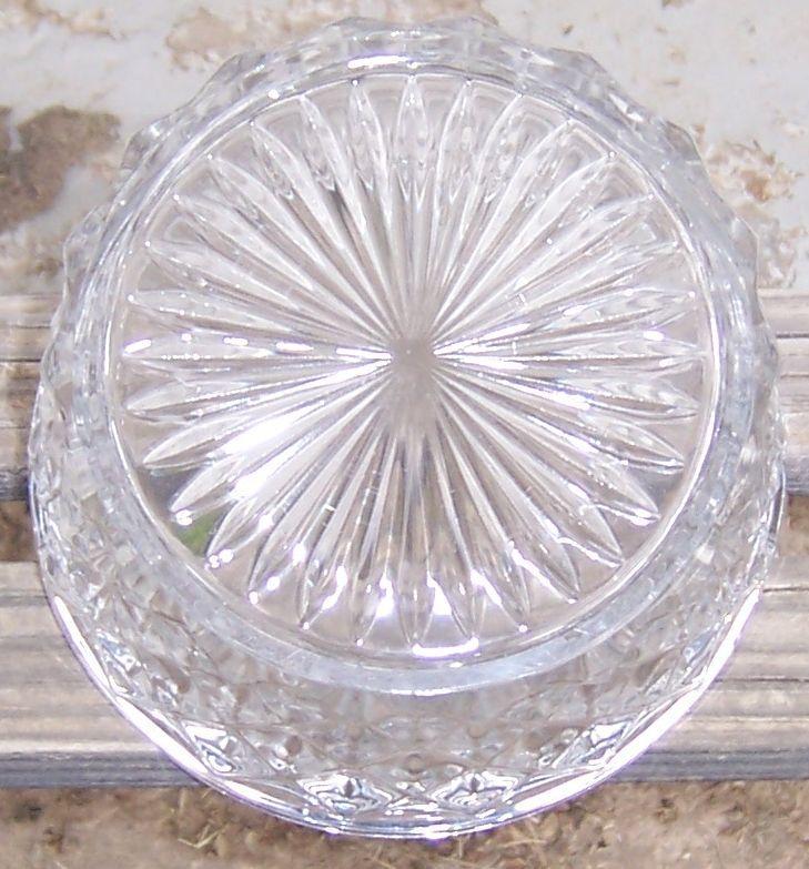 Vintage American Fostoria Clear Glass Ice Bucket