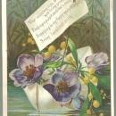 Victorian Trade Card for Acme Soap with Flower Boat and Poem
