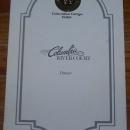 Vintage Menu for Columbia River Court, Columbia River Gorge, Hood River, Oregon
