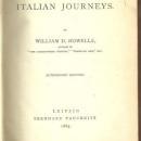 Italian Journeys by W. D. Howells 1883 Travel Writing