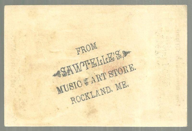 Victorian Trade Card for Worcester Organ With Boys Playing Leap Frog
