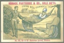 Victorian Card for Union Web Hammock with Lovely Lady Lounging in a Hammock