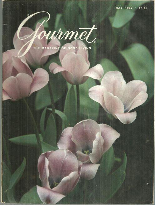 Gourmet Magazine May 1980 Blauwe Wimpel Tulips on Cover/Holland's Spring Flowers