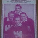 From the Vine Came the Grape Recorded by The Hilltoppers 1949 Sheet Music