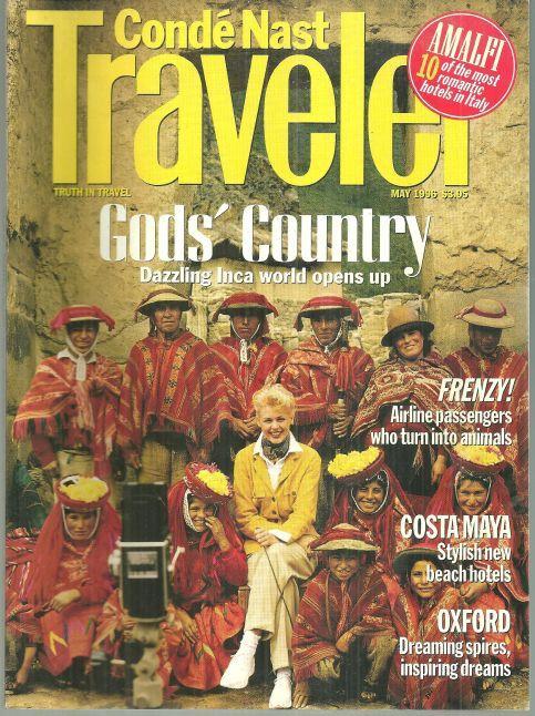 Conde Nast Traveler Magazine May 1996 Peruvian Fashion on the Cover/Yucatan