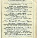 Two Sided Advertisement for The Page Company Girl's Series Books Blue Bonnet