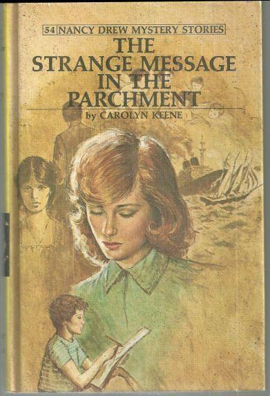 Strange Message in the Parchment by Carolyn Keene Nancy Drew #54 Matte Yellow