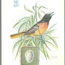Lot of Two Victorian Trade Cards Singer Sewing Machine Song Birds Series