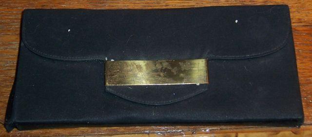 Vintage Dorset Fifth Avenue Black Carryall Compact/Cigarette Case/Lipstick/Comb