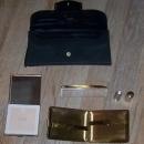 Vintage Dorset Fifth Avenue Black Carryall Compact/Cigarette Case/Lipstick/Comb