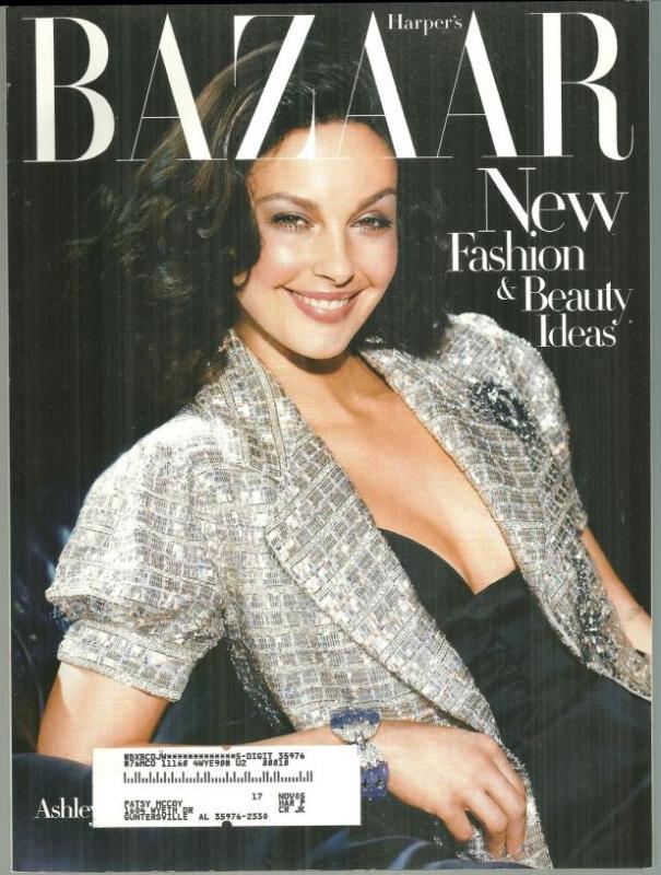 Harper's Bazaar Magazine July 2004 Ashley Judd On Cover/Georgette Mosbacher
