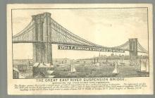 Victorian Trade Card for Lydia Pinkham Compound with East River Bridge