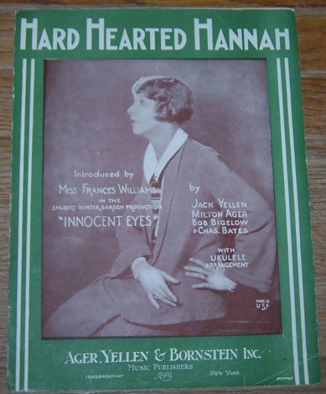 Hard Hearted Hannah Introduced by Miss Frances Williams in Innocent Eyes 1924
