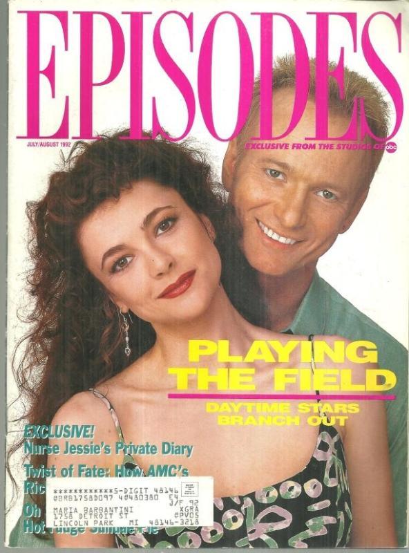 Episodes ABC Soaps Magazine July/August 1992 Emma Samms and Anthony Geary