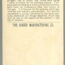 Victorian Trade Card for Singer Sewing Machine with Florentine, Italy Women