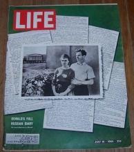 Life Magazine July 10, 1964 Oswald's Full Russian Diary on cover/MacArthur